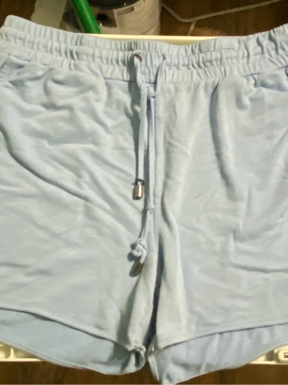 Light Blue Women’s Drawstring Lounge Shorts